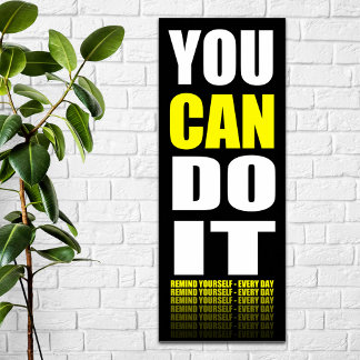 Poster Vous pouvez le faire (jaune) Motivationnelle