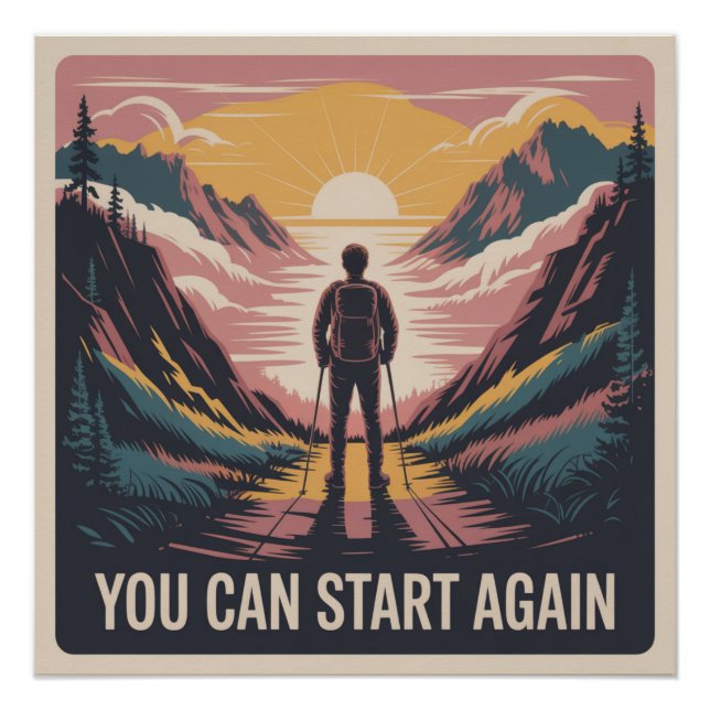 Poster Vous Pouvez Recommencer (Devant)