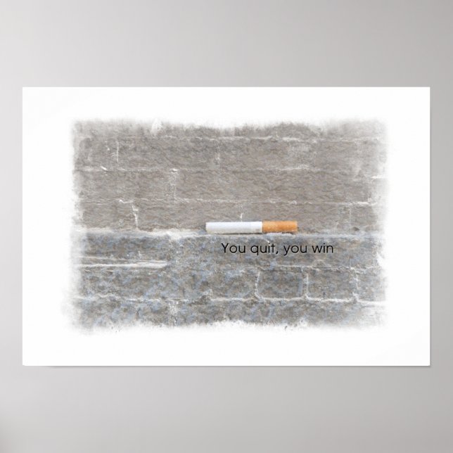 Poster Vous Quittez, vous gagnez - Campagne anti-tabac (Devant)