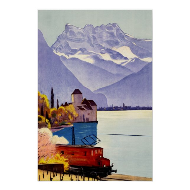 Poster Voyage au lac Léman (Devant)
