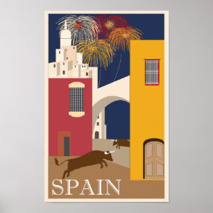 Poster - Voyage en Espagne Retro