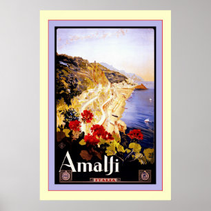 Poster Voyage italien vintage de ~ de l'Italie de ~