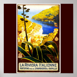 Poster Voyage-La la Riviera Italienne d'Affiche-Cru
