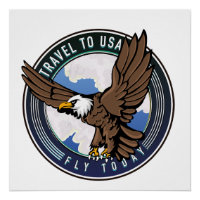 Voyager aux États-Unis Logo Fly today