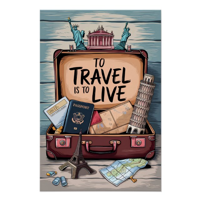 Poster Voyager, c'est vivre (Devant)