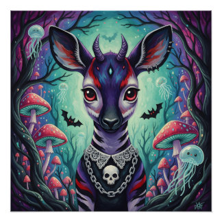 Poster Voyant à crâne