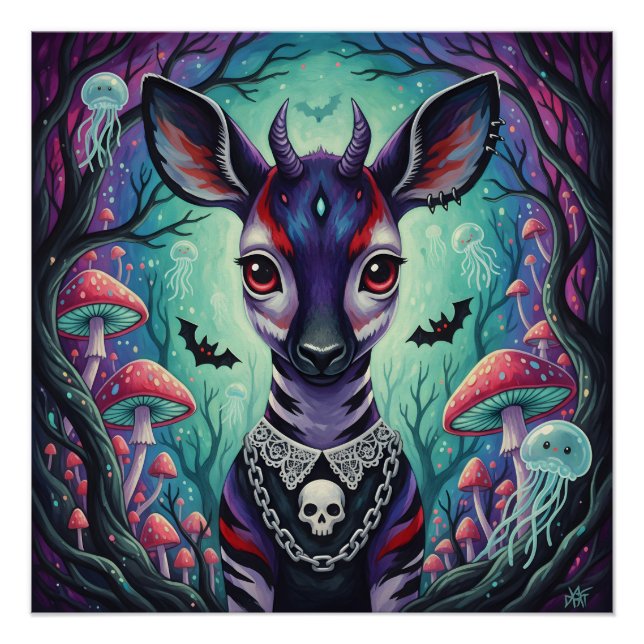 Poster Voyant à crâne (Devant)