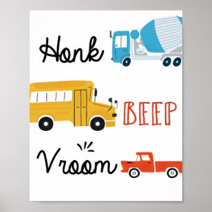 Poster Vroom, Beep, Miel de transport