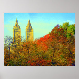 Poster Vue 2006 de lac central Park