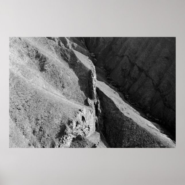 Poster Vue aérienne de la montagne (Devant)