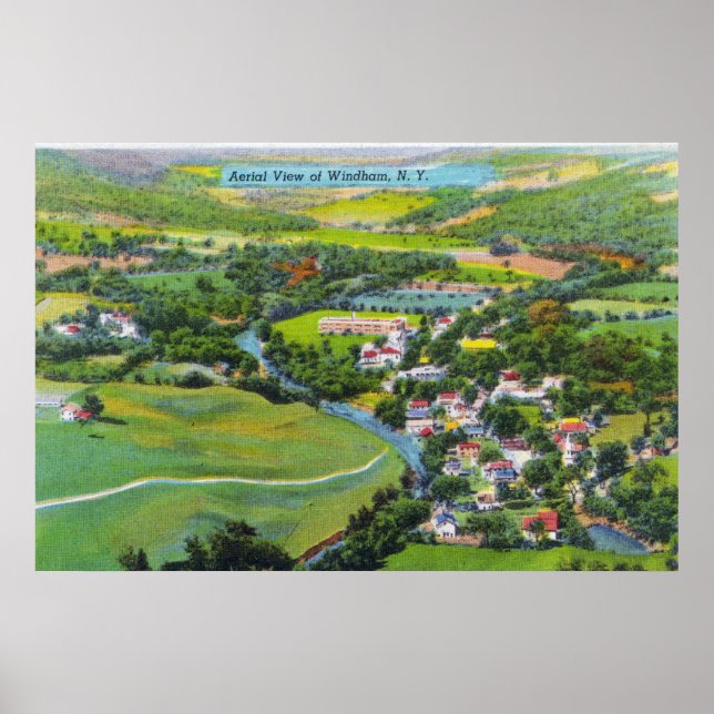 Poster Vue aérienne de la ville 6 (Devant)