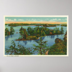 Poster Vue aérienne du canal hors-vue