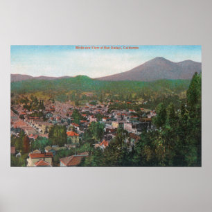 Poster Vue aérienne du CitySan Rafaël, CA