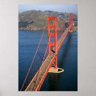 Poster Vue aérienne du pont du Golden Gate