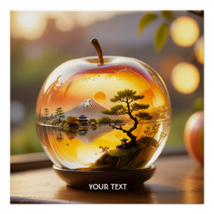 Poster Vue Apple japonaise Imaginaire mignonne