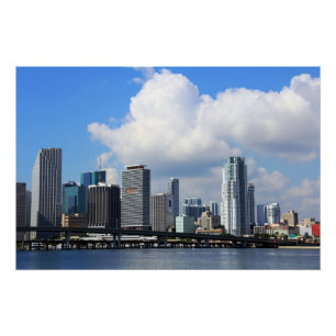 Poster Vue de bord de mer de Miami