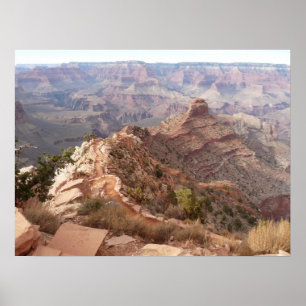 Poster Vue de canyon grand de traînée du sud de Kaibab
