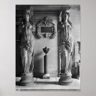 Poster Vue de deux cariatides des cariatides
