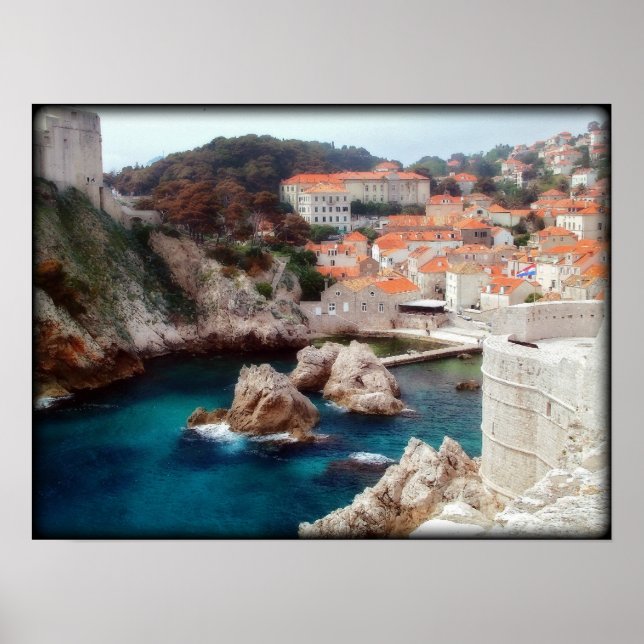 Poster Vue de Dubrovnik (Devant)