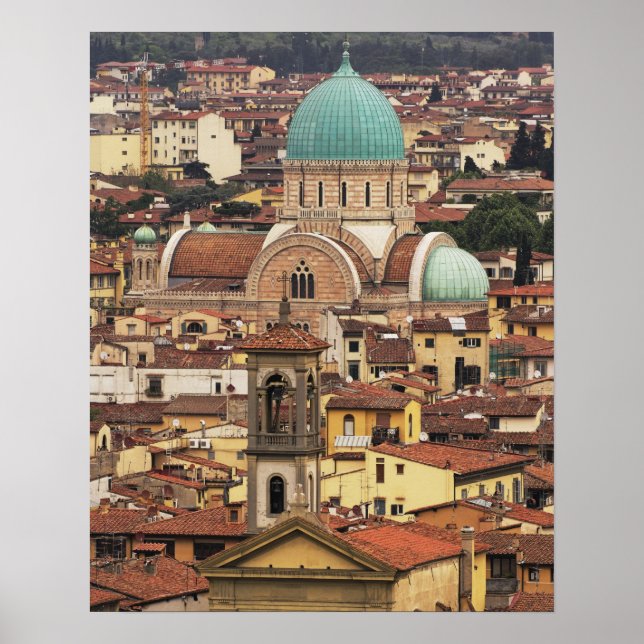 Poster Vue de Florence, Italie depuis Piazza (Devant)