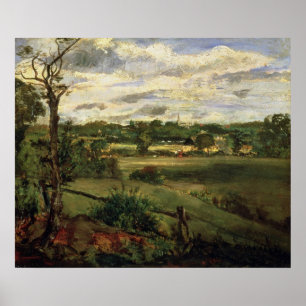 Poster Vue de Highgate de Hampstead Heath, vers 1834