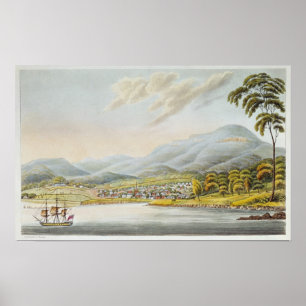 Poster Vue de Hobart Town, 1824