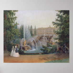 Poster Vue de la cascade marneuse