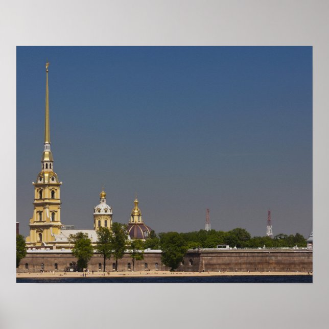 Poster Vue de la cathédrale Saints-Pierre-et-Paul (Devant)