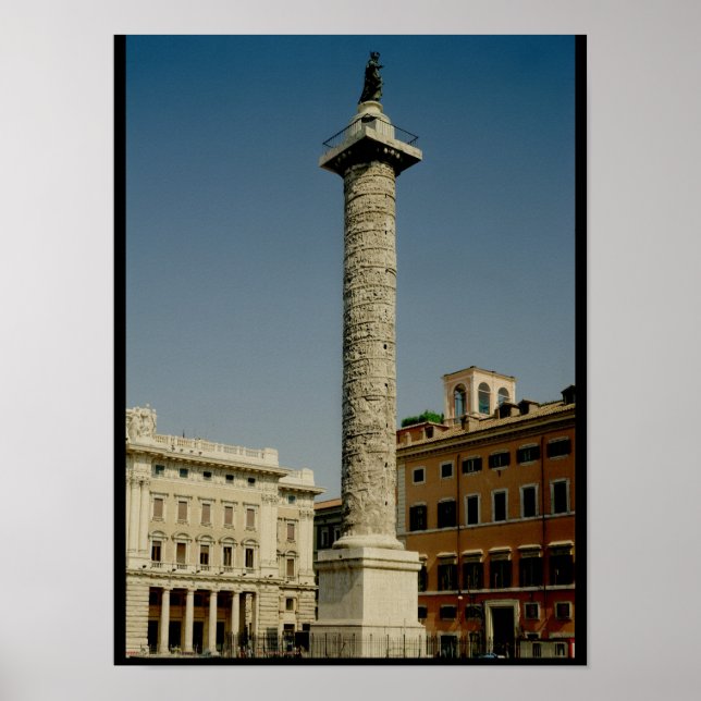 Poster Vue de la colonne de Trajan, 113 AD (Devant)