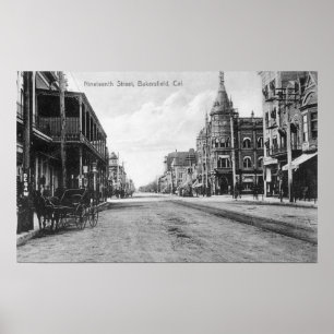 Poster Vue de la dix-neuvième rue # 2Bakersfield, CA