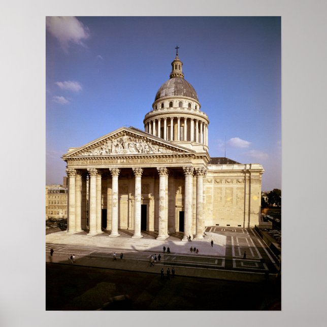 Poster Vue de la façade, construite 1757-90 (Devant)