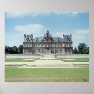 Poster Vue de la façade est de Chateau de Maisons