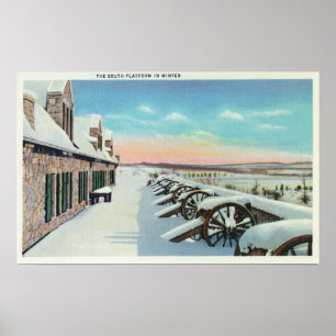 Poster Vue de la plate-forme du sud en hiver