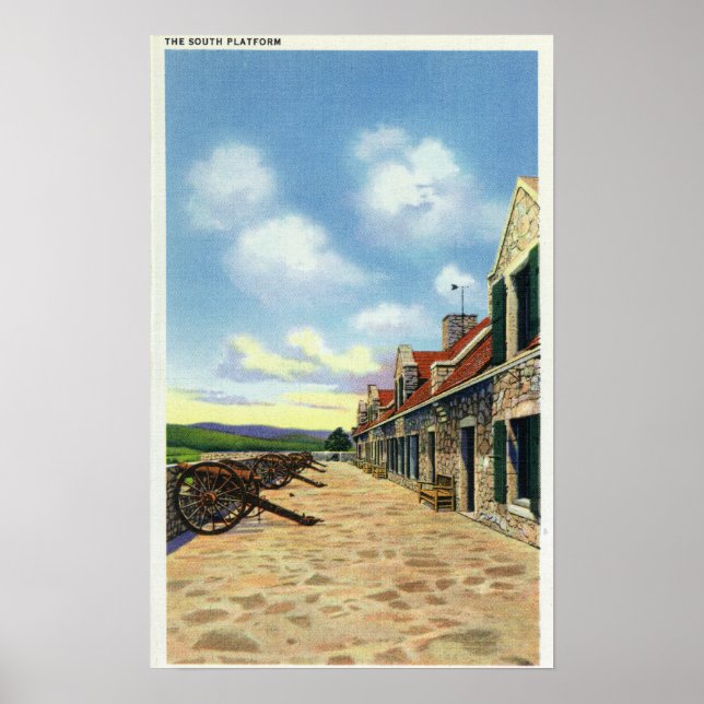 Poster Vue de la plateforme Sud (Devant)
