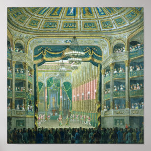 Poster Vue de la scène de l'Opéra de Paris