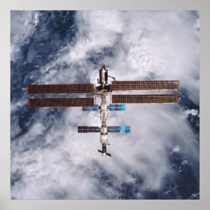 Poster Vue de la Station spatiale internationale de Disco