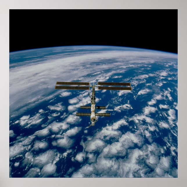 Poster Vue de la Station spatiale internationale depuis E (Devant)