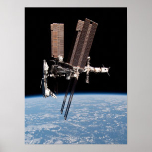 Poster Vue de la Station spatiale internationale et Endea