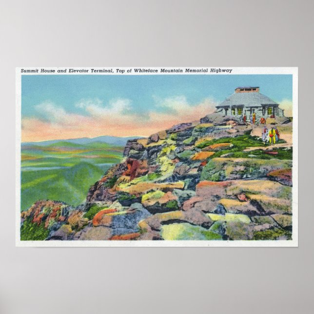 Poster Vue de la Summit House, terminal de l'ascenseur (Devant)