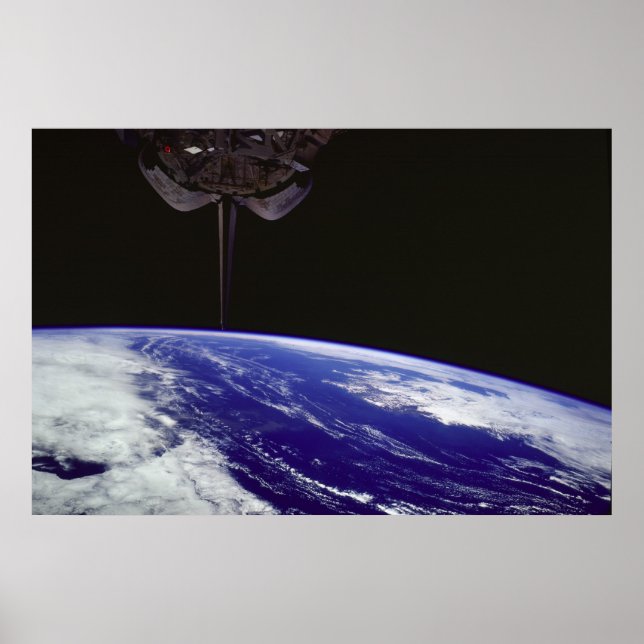 Poster Vue de la Terre à partir de la découverte de la na (Devant)