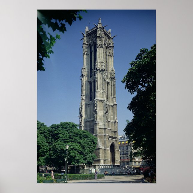 Poster Vue de la Tour Saint-Jacques, 1508-22 (Devant)