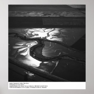 Poster Vue de la vallée de Sacramento par Ansel Adams