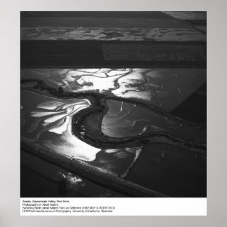 Poster Vue de la vallée de Sacramento par Ansel Adams