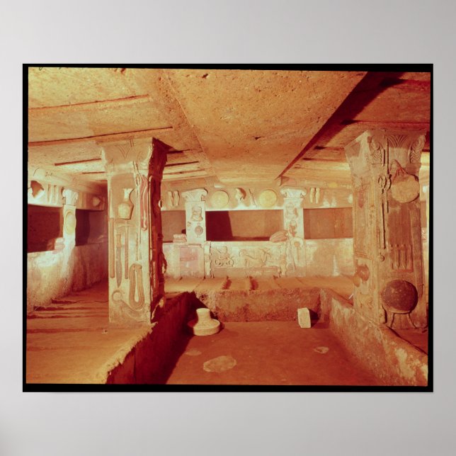 Poster Vue de l'intérieur du tombeau (Devant)