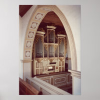 Vue de l'orgue dans l'église de Rotha