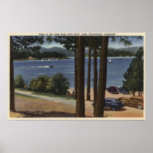 Poster Vue de point de gril de lac