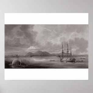 Poster Vue de Rio De Manille (lithographie)