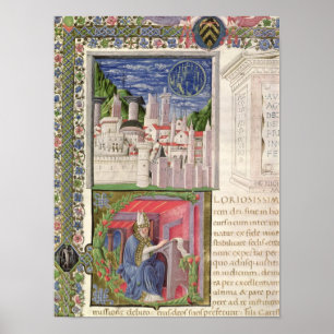 Poster Vue de Rome comme la Cité de Dieu