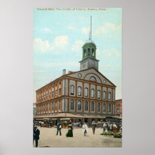 Poster Vue de rue du Faneuil Hall
