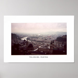 Poster Vue de Salzbourg